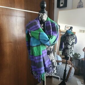 Vibrant Striped Scarf